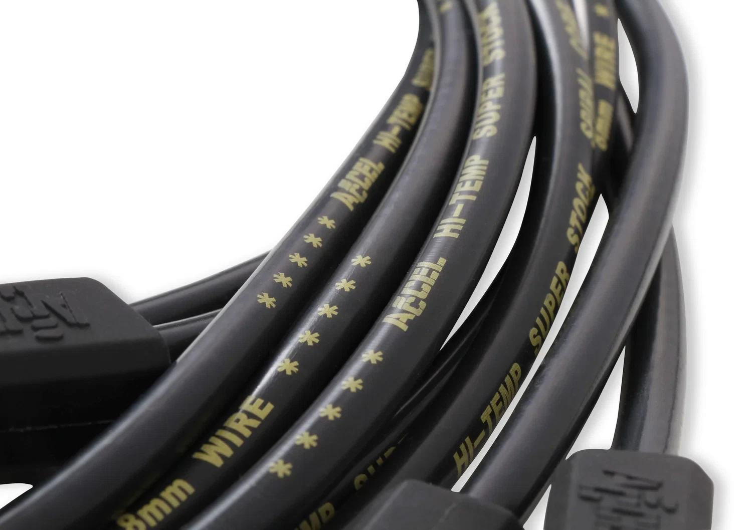 Spark Plug Wire Set- 8mm - Super Stock - Custom - Black Wire - 5114K